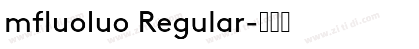 mfluoluo Regular字体转换